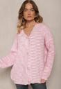 Cardigan Tifilaine Roz deschis