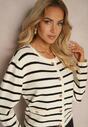 Cardigan Ediala Crem cu negru