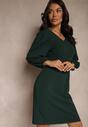 Rochie Zinnashira Verde închis