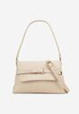 Beżowa Torebka Typu Listonoszka z Rączką i Dołączonym Paskiem Sealanis