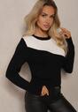 Pulover Seanelia Negru cu alb