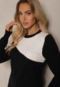 Pulover Seanelia Negru cu alb