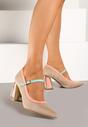 Pantofi cu toc Linnelea Bej