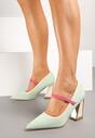 Pantofi cu toc Linnelea Verde deschis