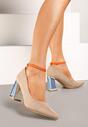 Pantofi cu toc Lannethe Bej
