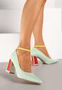 Pantofi cu toc Lannethe Verde deschis