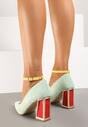 Pantofi cu toc Lannethe Verde deschis