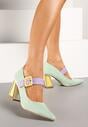 Pantofi cu toc Enavina Verde deschis