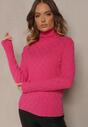 Pulover pe gât Neldora Fucsia