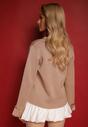 Cardigan Tiredi Bej