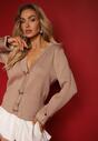 Cardigan Tiredi Bej
