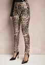 Pantaloni Ilanilith Bej cu negru