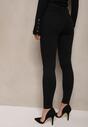 Czarne Bawełniane Jeansy w Stylu Skinny Lilezi