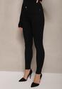 Czarne Bawełniane Jeansy w Stylu Skinny Lilezi