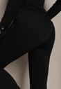 Czarne Bawełniane Jeansy w Stylu Skinny Lilezi