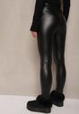 Czarne Legginsy High Waist z Ociepleniem Faladi