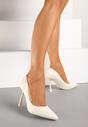 Pantofi stiletto Galadi Albi