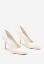 Pantofi stiletto Galadi Albi