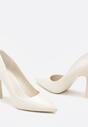 Pantofi stiletto Galadi Albi