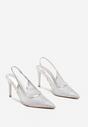 Pantofi stiletto Sanaraia Argintii