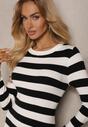 Rochie Nalorin Albă cu negru