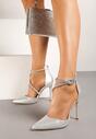 Pantofi stiletto Alennia Argintii