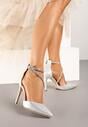 Pantofi stiletto Alennia Argintii