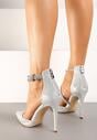 Pantofi stiletto Alennia Argintii