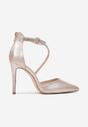 Pantofi stiletto Alennia Culoarea șampaniei