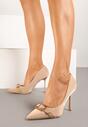 Pantofi stiletto Asilva Bej