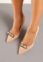 Pantofi stiletto Asilva Bej
