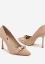 Pantofi stiletto Asilva Bej