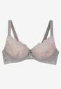 Sutien Nelisea Gri cu roz