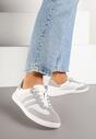 Sneakers Enelis Gri cu alb