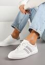 Sneakers Enelis Alb cu gri