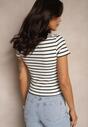 T-shirt Norwiwi Alb cu negru