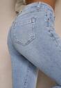 Jasnoniebieskie Jeansy z Bawełny Typu Slim Felindrae