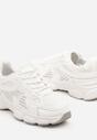 Białe Sneakersy w Streetwearowym Stylu na Grubej Podeszwie Felethra