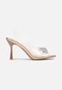 Pantofi stiletto Hanwen Culoarea șampaniei