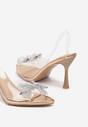 Pantofi stiletto Hanwen Culoarea șampaniei