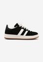 Czarne Sneakersy Ozdobione Paskami Dolirenna