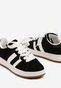 Czarne Sneakersy Ozdobione Paskami Dolirenna