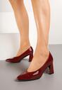 Pantofi cu toc Polotina Bordo