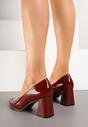 Pantofi cu toc Polotina Bordo