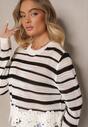 Pulover Sovavia Alb cu negru