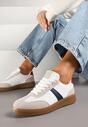 Sneakers Hanivra Alb cu bleumarin