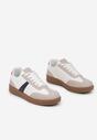 Sneakers Hanivra Alb cu bleumarin