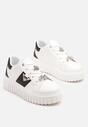 Sneakers Eleanilia Alb cu negru