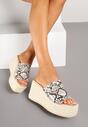 Papuci Gonethra Print piele de șarpe
