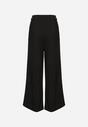 Czarne Spodnie High Waist Garniturowe z Szerokim Nogawkami Silzemia